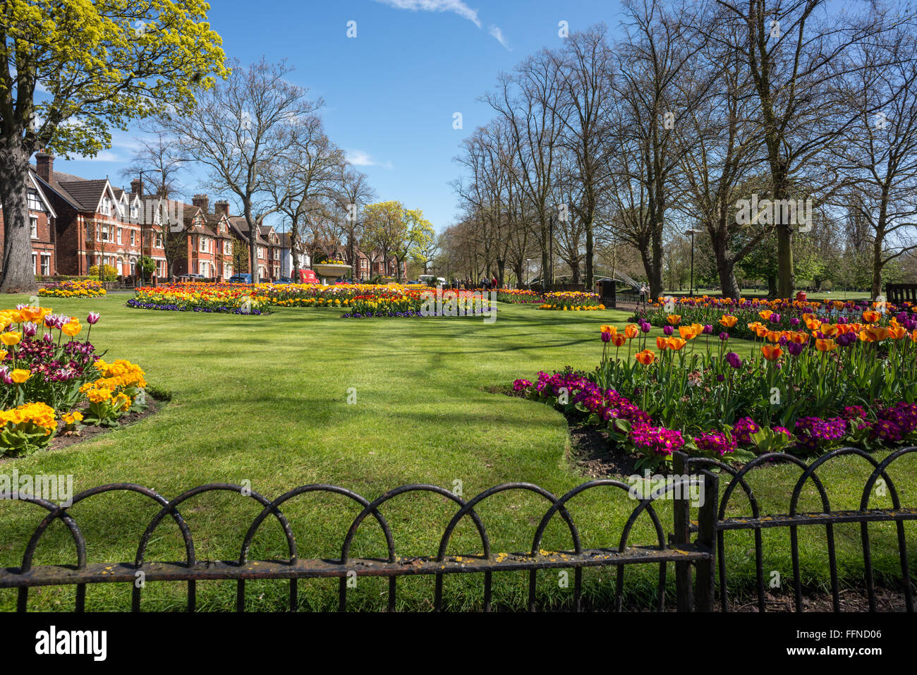 Russell Park gardens, Bedford, Bedfordshire Stock Photo Alamy
