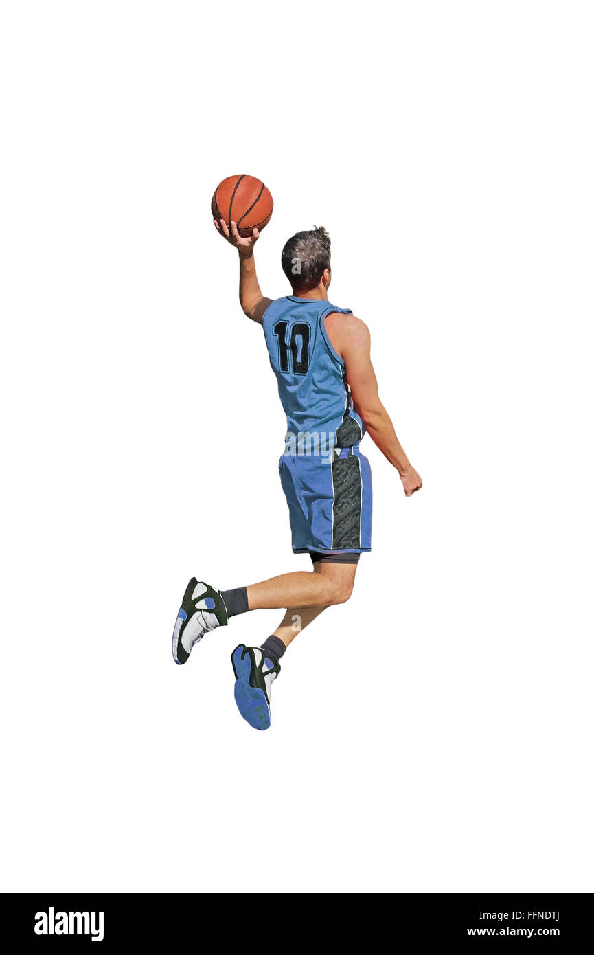 basketball player shooting the ball Stock Photo - Alamy