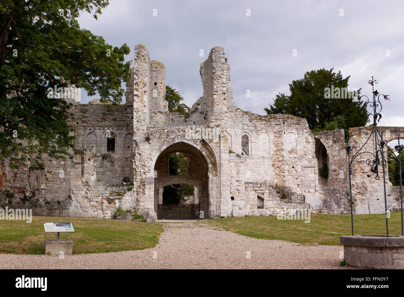 Abbey of Jumieges in Normandy Stock Photo