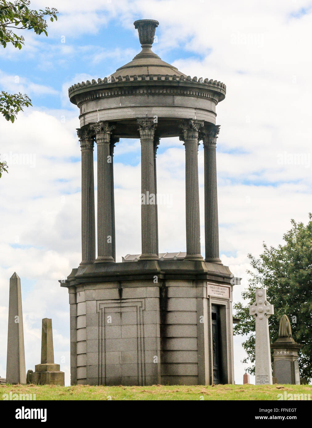 Tomb, Necropolis, cemetery of the Victorian elite, Glasgow, Scotland