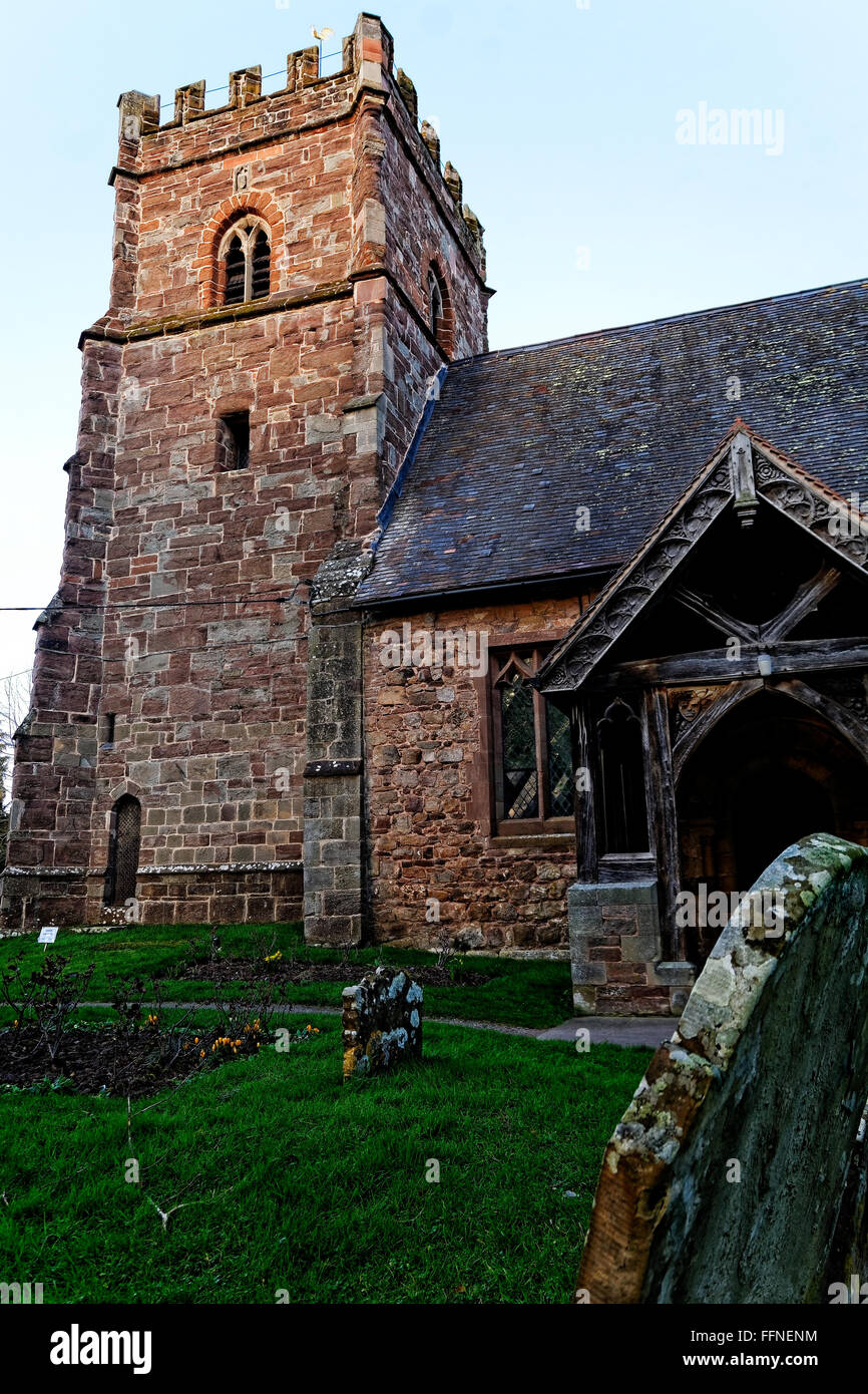The church of St John the Baptist at Whitbourne is one of a group of
