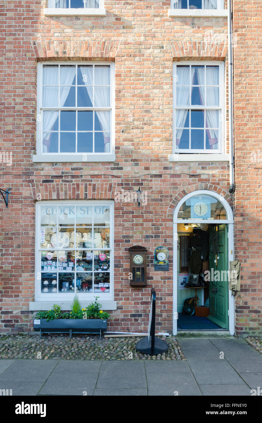 The Clock Shop in Market Bosworth, Leicestershire Stock Photo Alamy