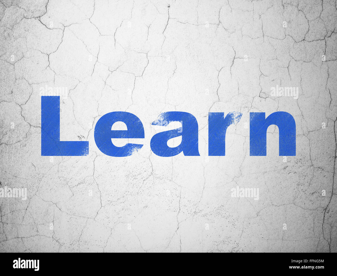 Education concept: Learn on wall background Stock Photo - Alamy