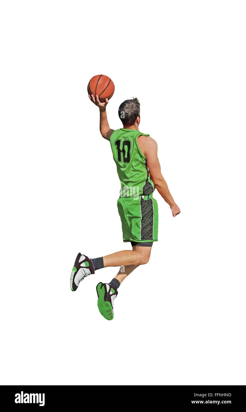 basketball player shooting the ball Stock Photo - Alamy