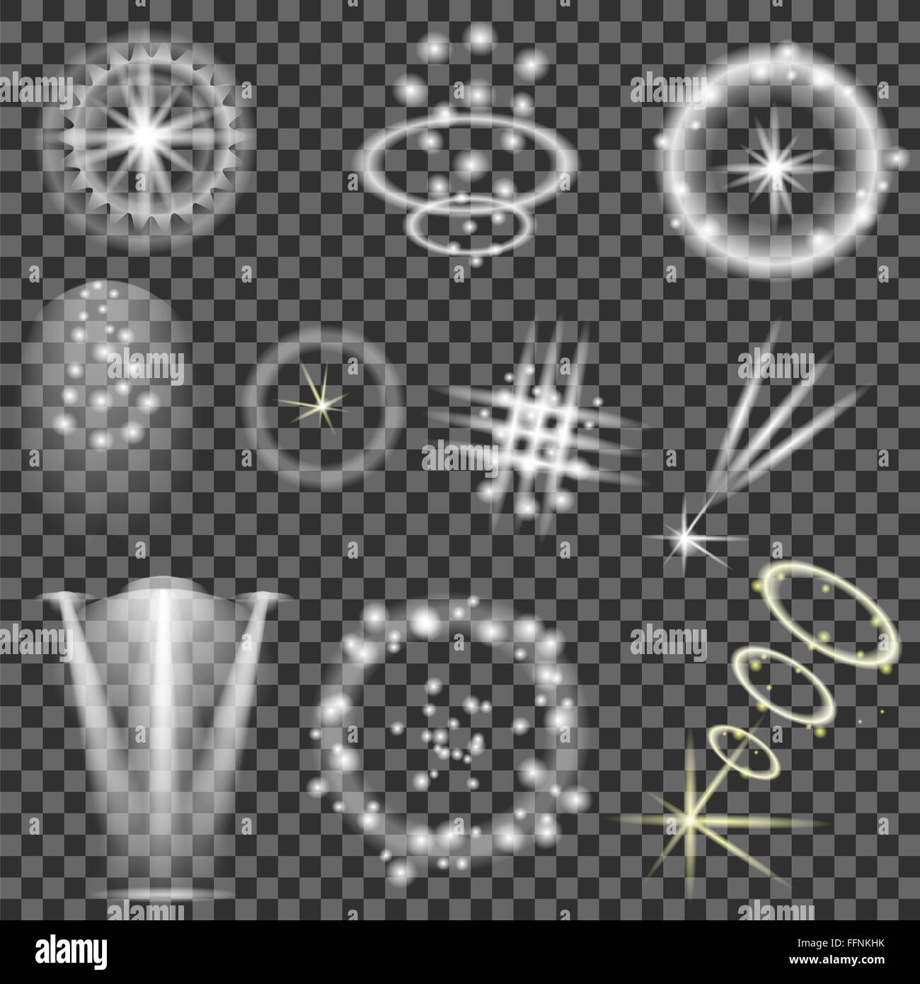 Different White Lights Stock Photo - Alamy