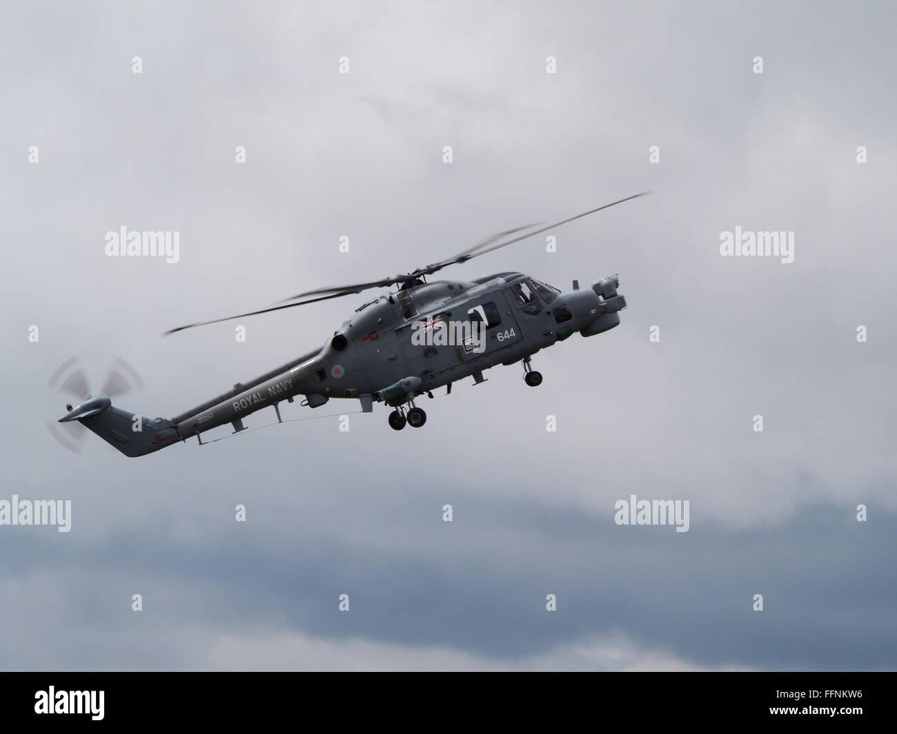 Royal Navy Black Cat Lynx Stock Photo Alamy