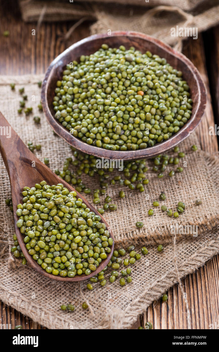 Portion of dried Mung Beans (detailed closeup shot Stock Photo Alamy