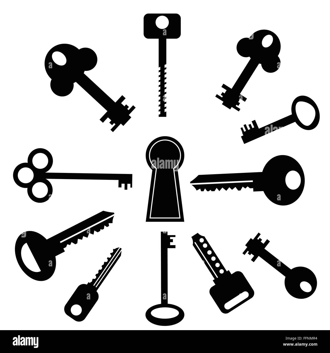 Set of Keys Stock Photo Alamy