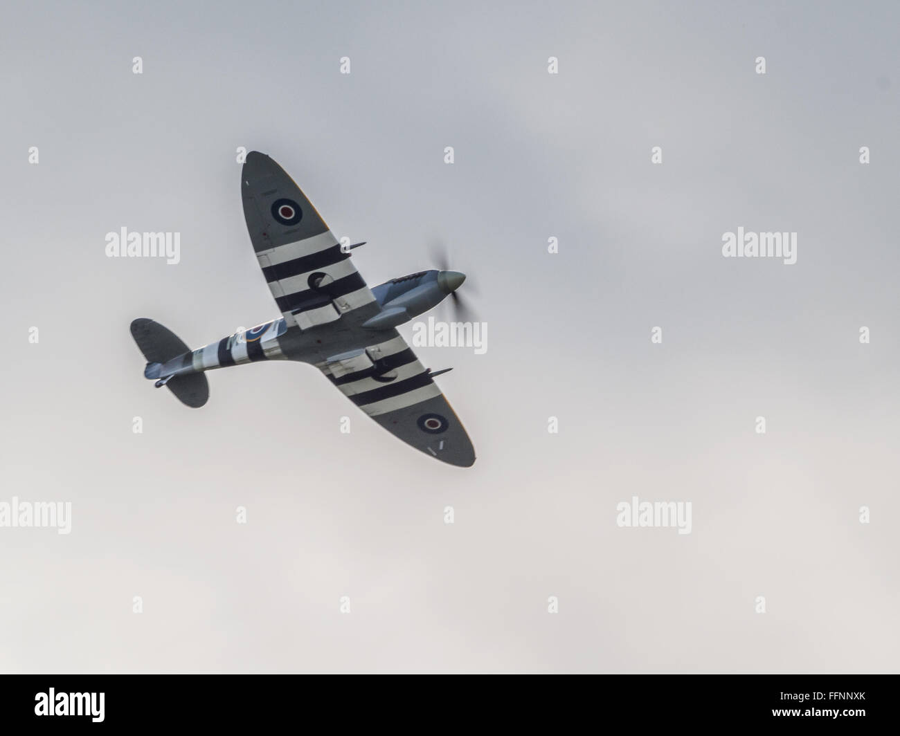 Supermarine Spitfire flying over Biggin Hill airfield Stock Photo - Alamy