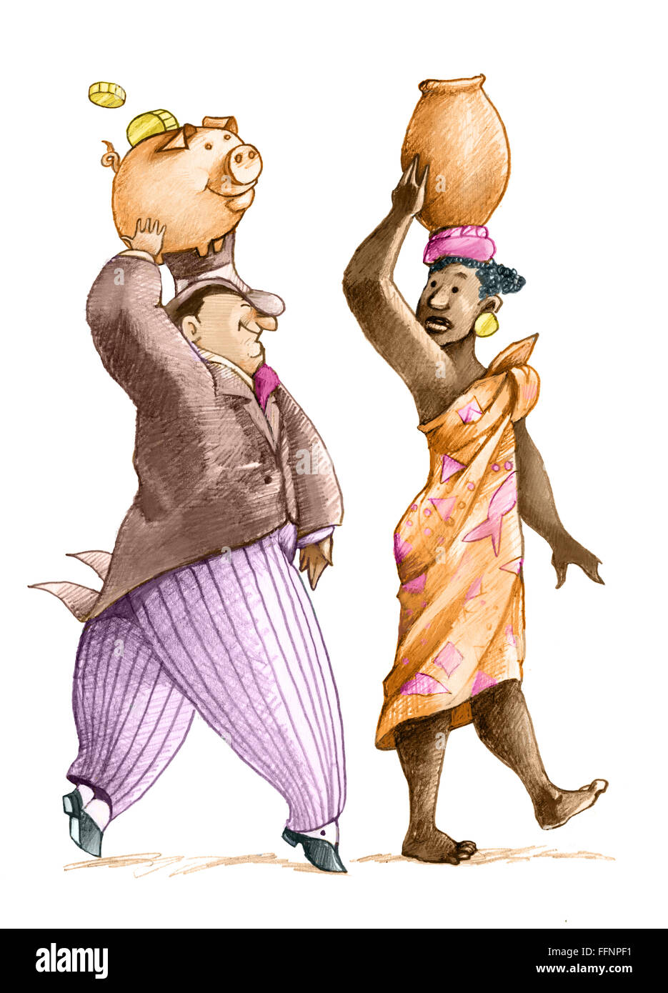 Rich Woman Poor Man High Resolution Stock Photography And Images Alamy