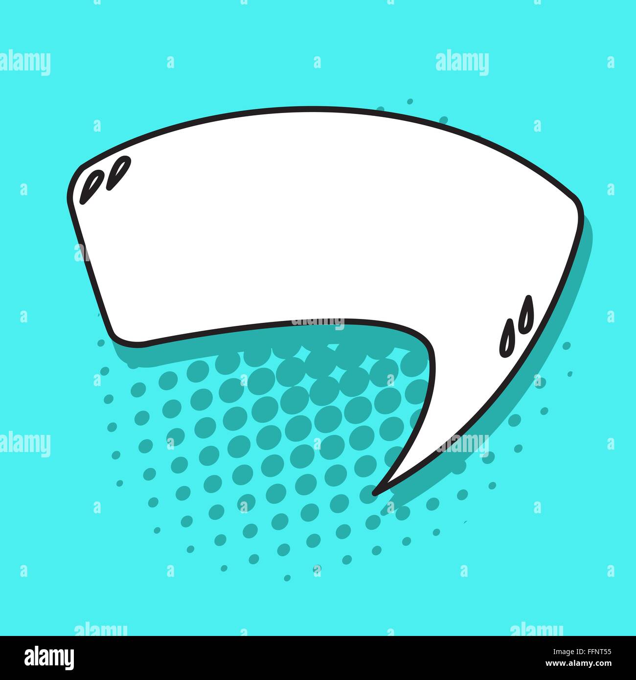 Pop art speech bubbles on blue background Stock Vector Image & Art - Alamy