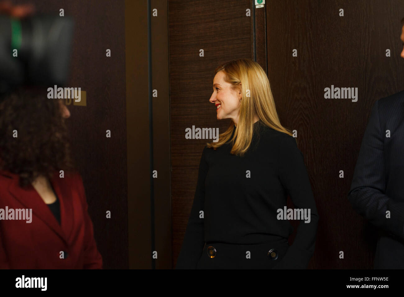 Berlin, Germany. 16th February, 2016. Actrice Laura Linney attends the 'Genius' photo call during the 66th Berlinale International Film Festival Berlin Credit:  Odeta Catana/Alamy Live News Stock Photo