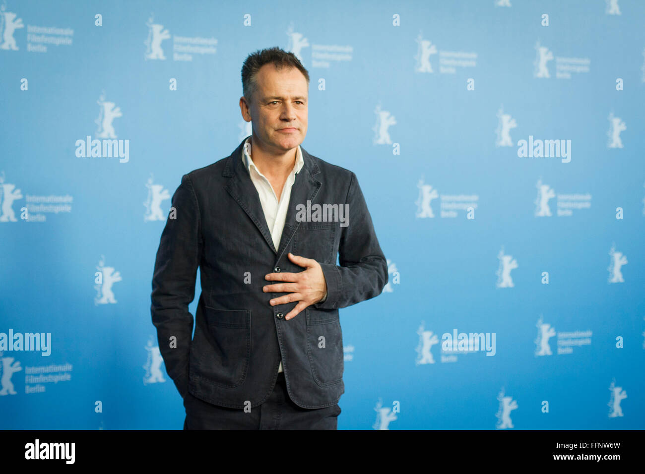 Berlin, Germany. 16th February, 2016. Director Michael Grandage attends the 'Genius' photo call during the 66th Berlinale International Film Festival Berlin Credit:  Odeta Catana/Alamy Live News Stock Photo