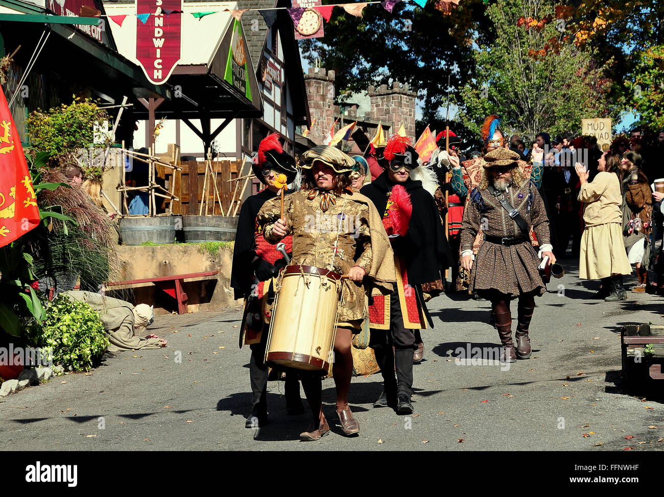Mount Hope, Pennsylvania The Royal Procession lead by a drummer heads