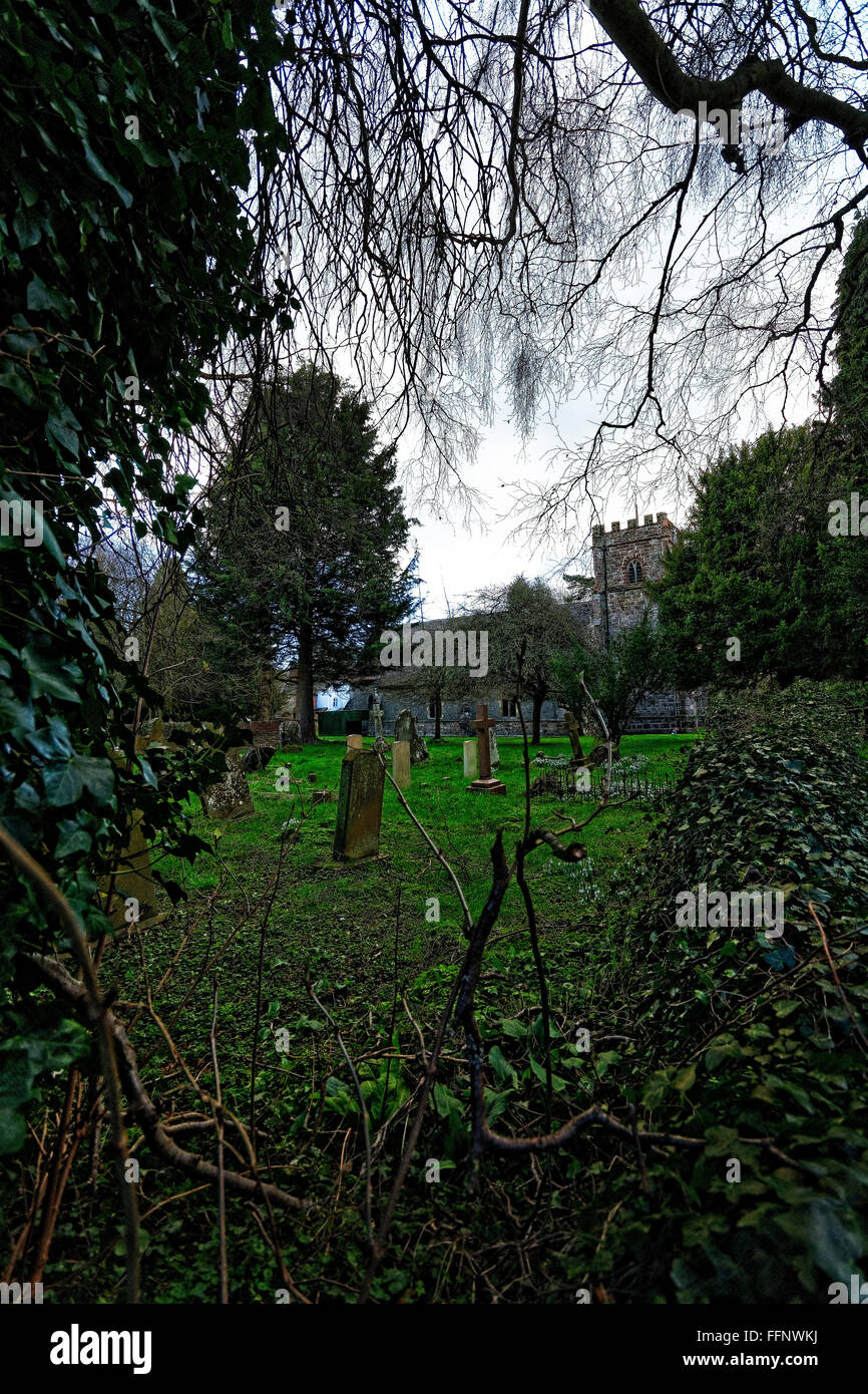 The church of St John the Baptist at Whitbourne is one of a group of