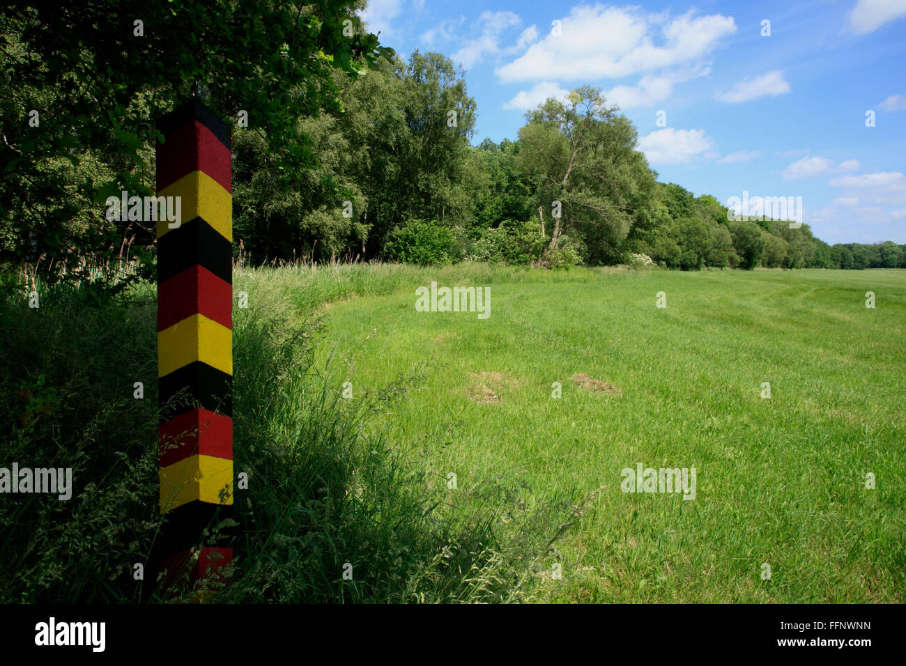 Wendland at Volzendorf, GRUENES BAND, former border to DDR, Lower Saxony, Germany, Europe Stock Photo