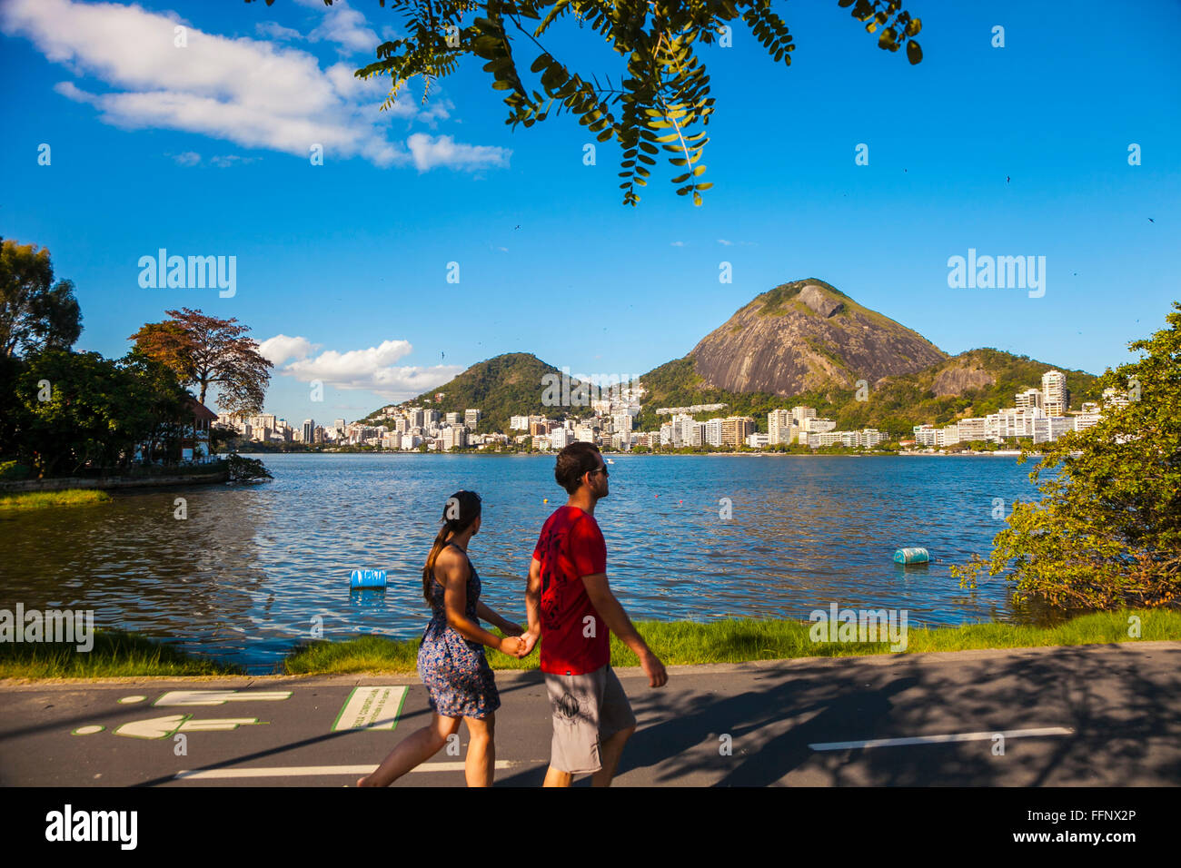 Rodrigo de Freitas Lagoon. Rio de Janeiro. Brazil Stock Photo