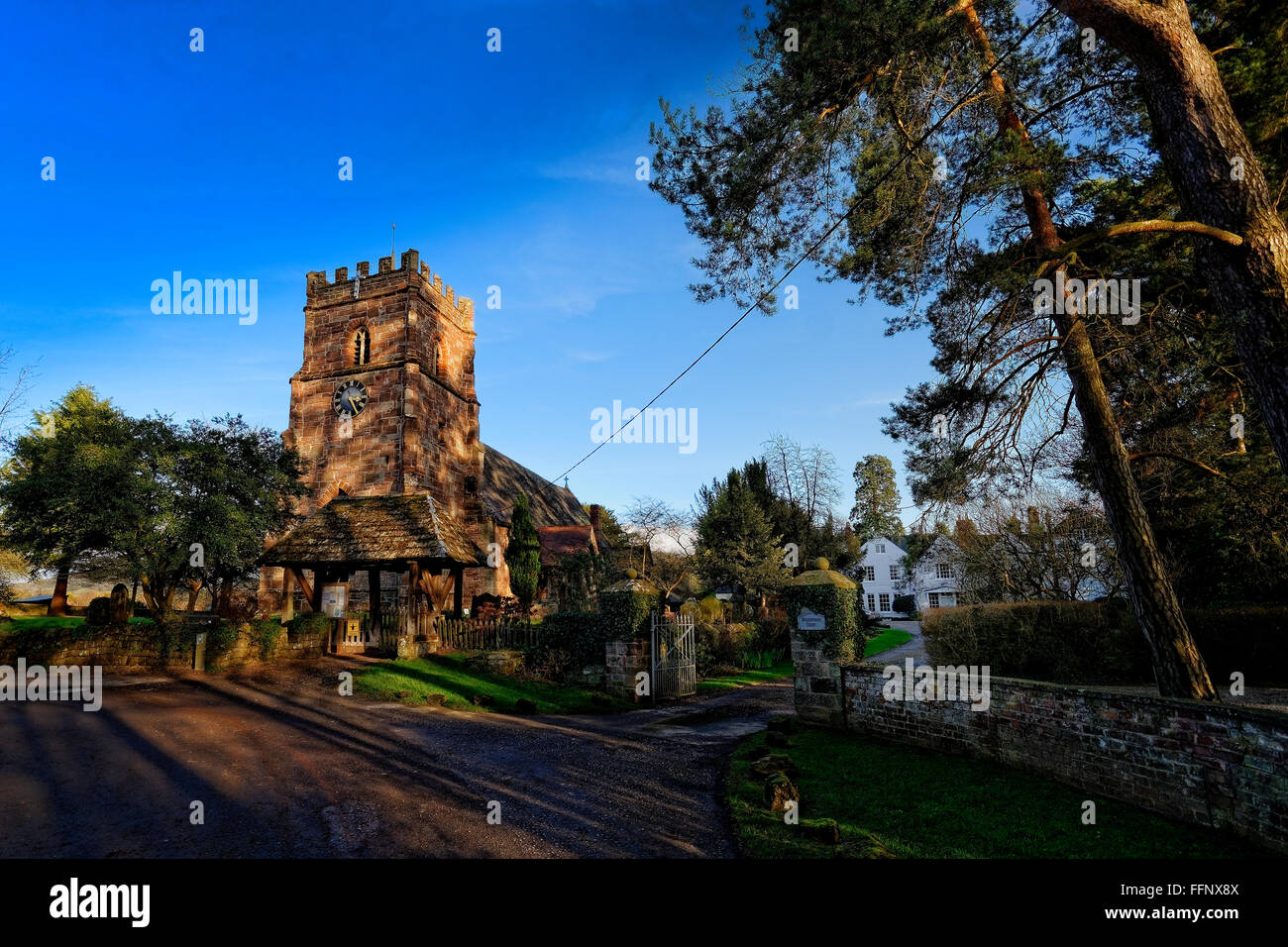 The church of St John the Baptist at Whitbourne is one of a group of