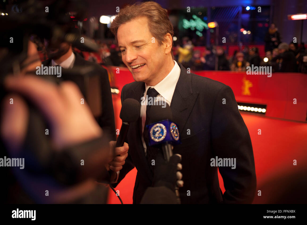 Berlin, Germany. 16th February, 2016. Colin Firth on the red carpet at the premier of the movie ' Genius' Credit:  Odeta Catana/Alamy Live News Stock Photo