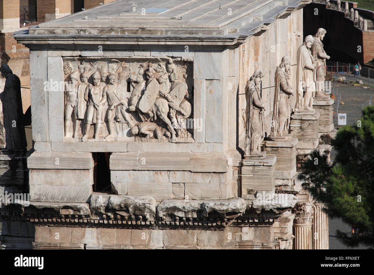 The Arch of Constantine in Rome, Italy; Arco Di Constantino, Roma Stock Photo