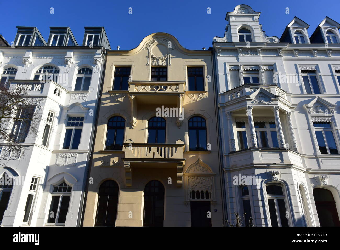 old buildings in Bonn, south town, Germany Stock Photo
