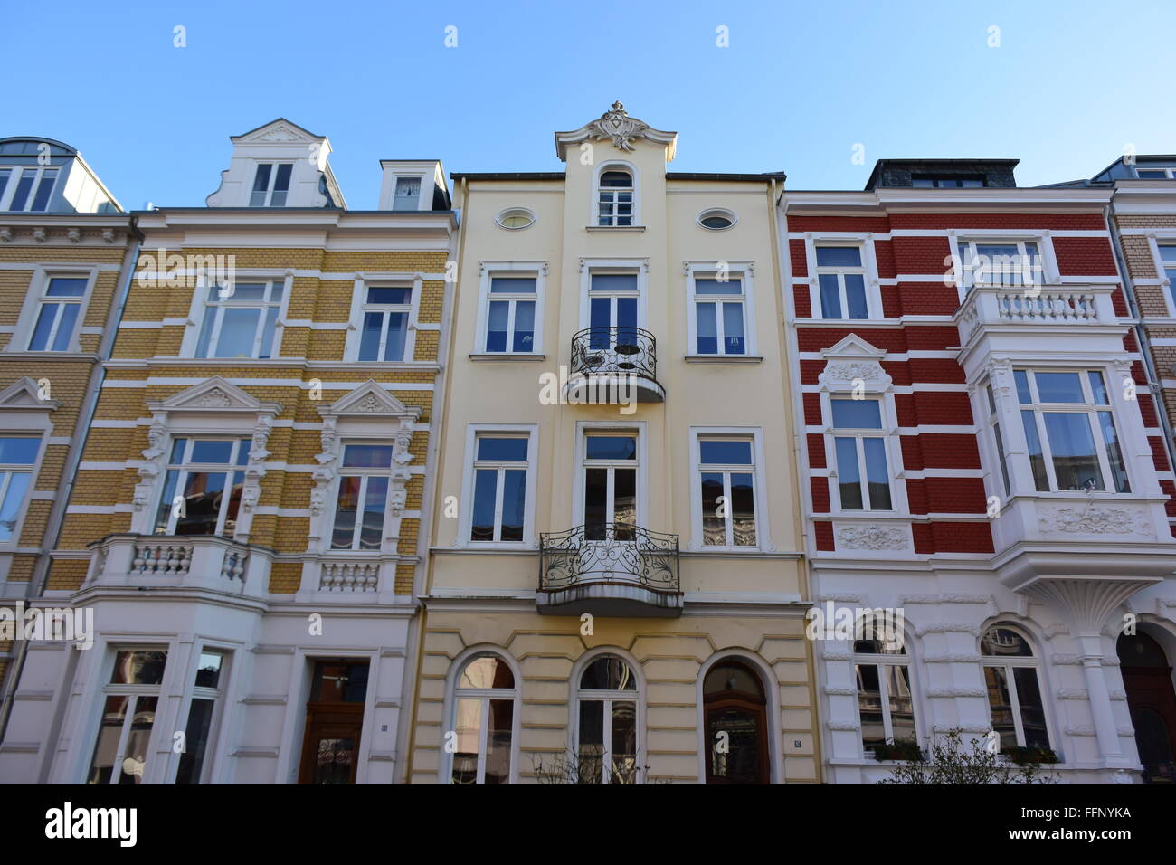 old buildings in Bonn, south town, Germany Stock Photo