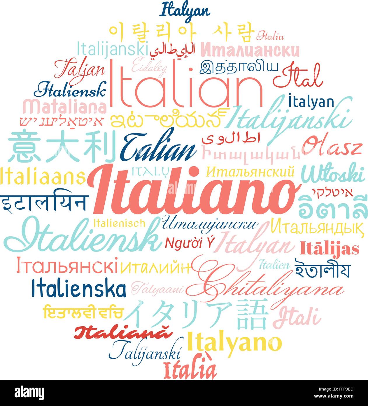 Italian language foreign Stock Vector Image & Art Alamy