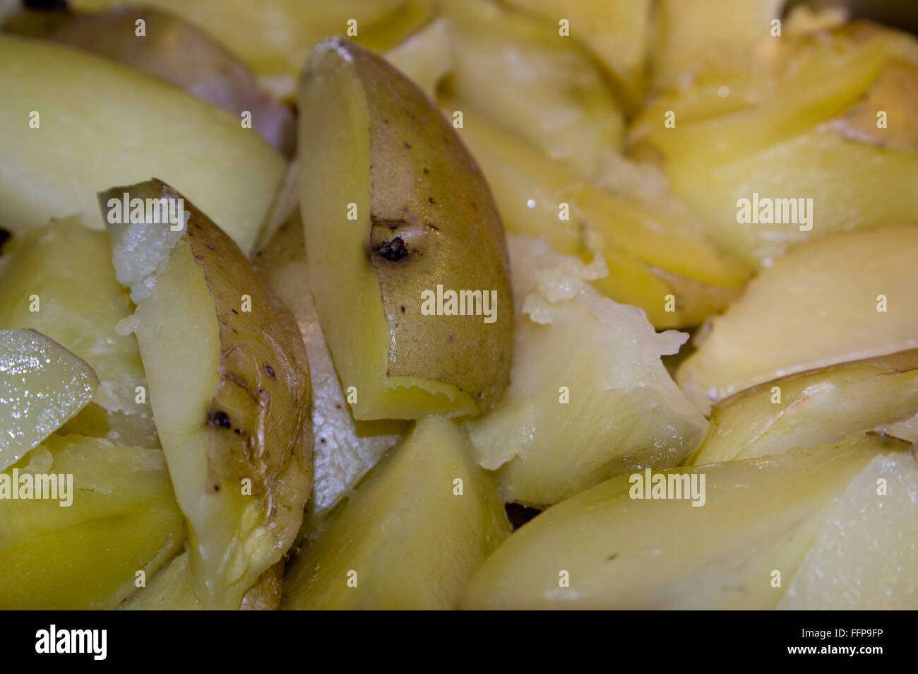 potato wedge, potato, French fry, eye Stock Photo Alamy