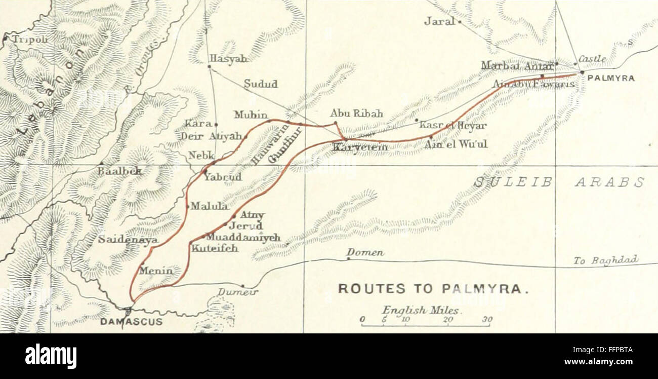 A vintage book describing the ancient city of Palmyra and its queen ...