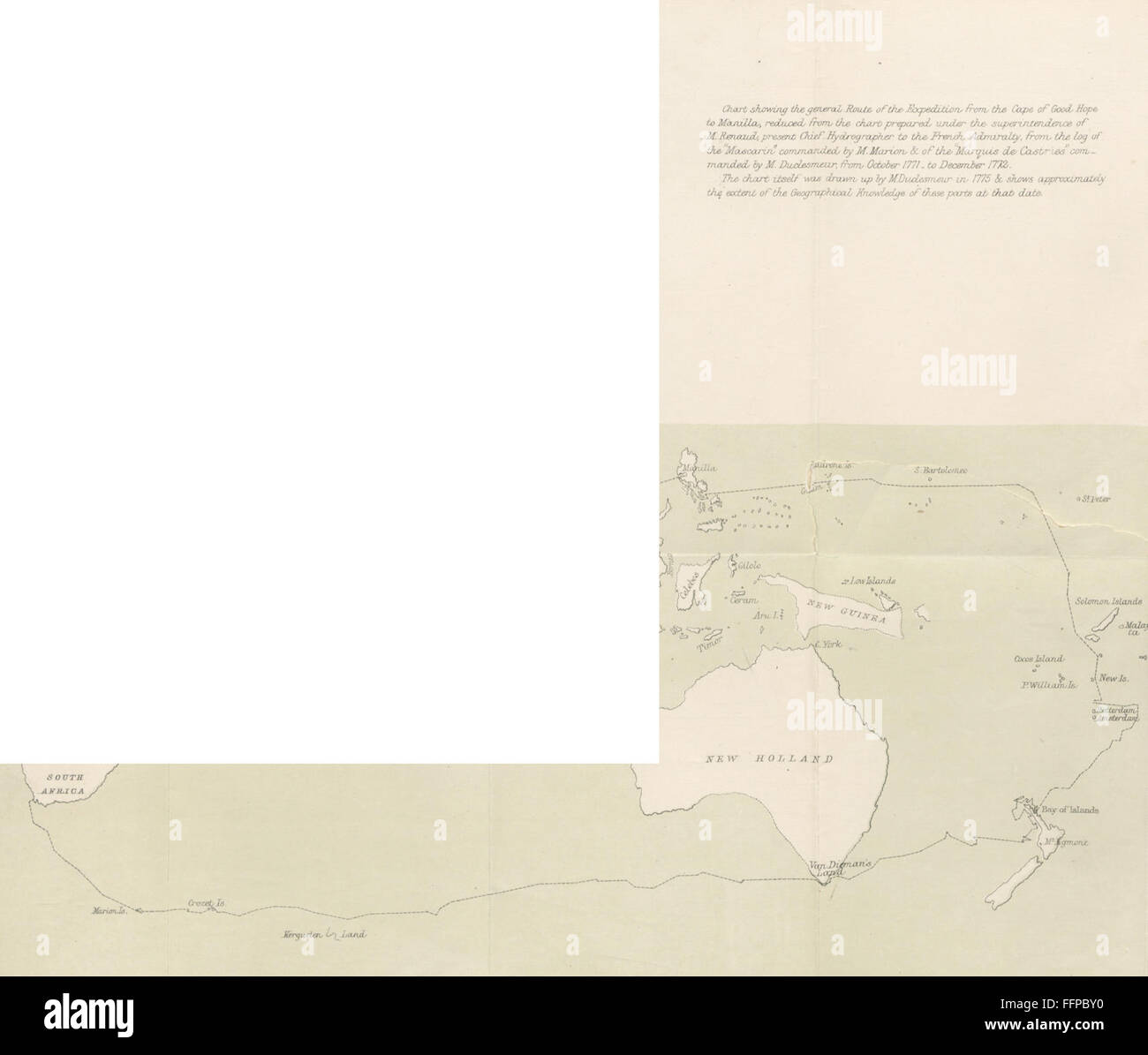 6 of 'Crozet's Voyage to Tasmania, New Zealand, the Ladrone Islands, and the Philippines in the years 1771-1772. Translated by Stock Photo
