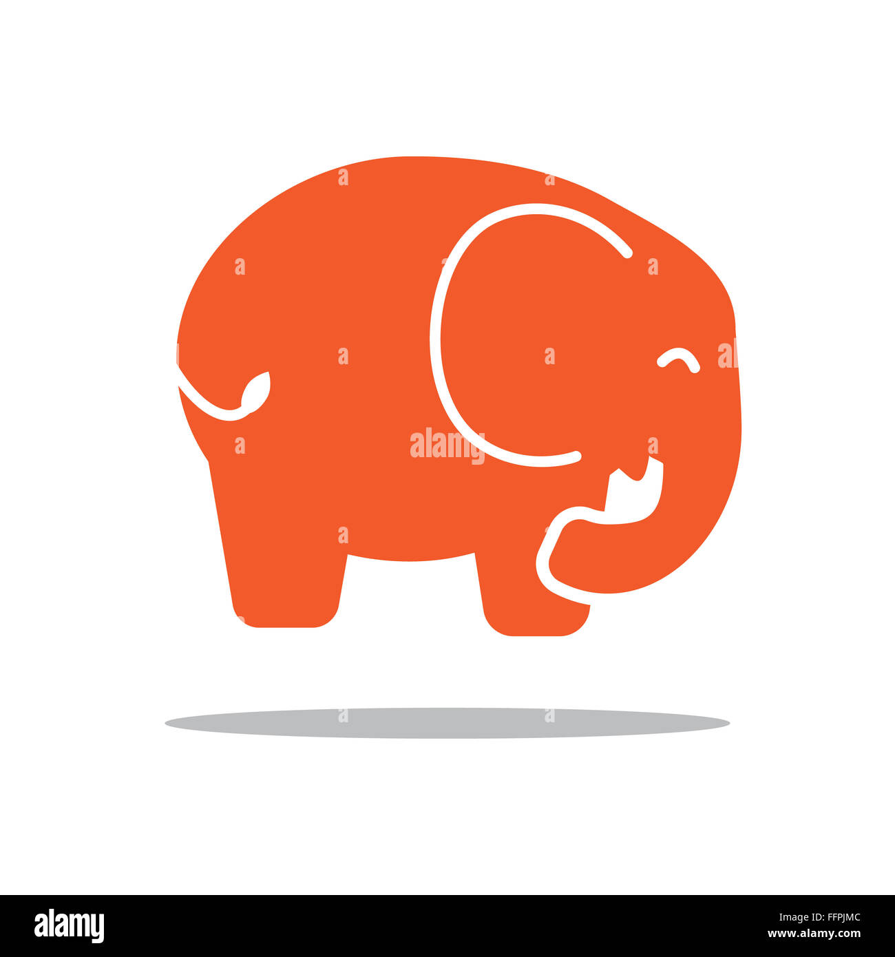 Jpeg red elephant icon flat hires stock photography and images Alamy