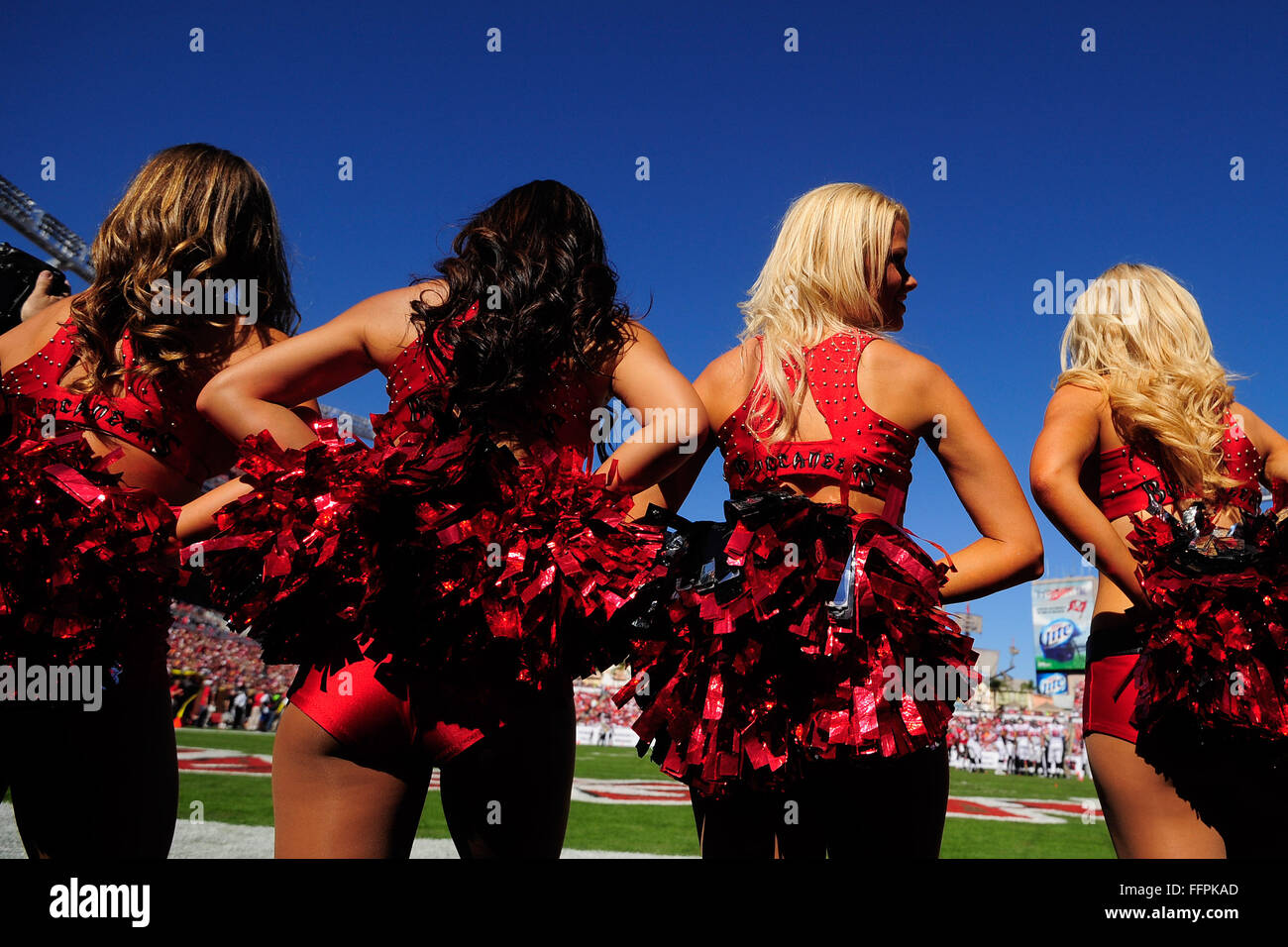 Tamap, Florida, USA. 25th Nov, 2012. Tampa Bay Buccaneers cheerleaders during the Bucs game against the Atlanta Falcons game at Raymond James on November 25, 2012 in Tampa, Florida. ZUMA Press/Scott A. Miller © Scott A. Miller/ZUMA Wire/Alamy Live News Stock Photo