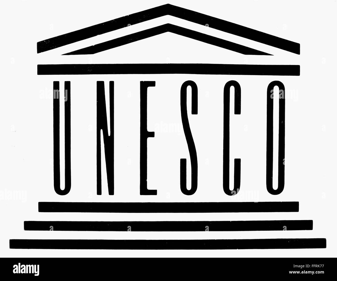 UNESCO LOGO. /nOfficial logo of the United Nations Educational