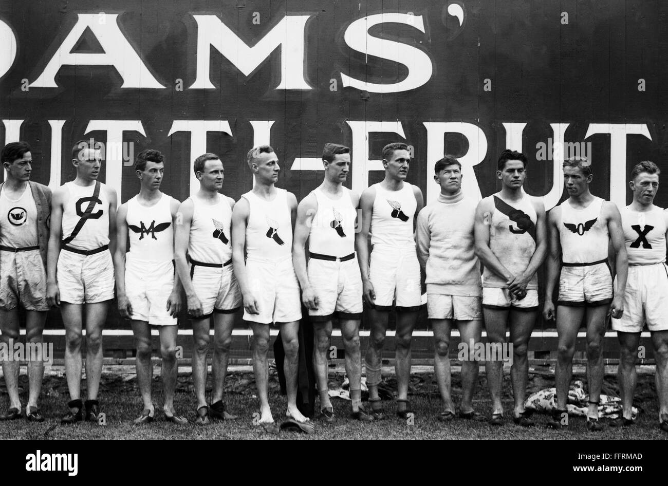 OLYMPIC GAMES, 1912. /nAmerican Olympic team at the 5th Olympic Games, held in Stockholm, Sweden, in 1912. Stock Photo