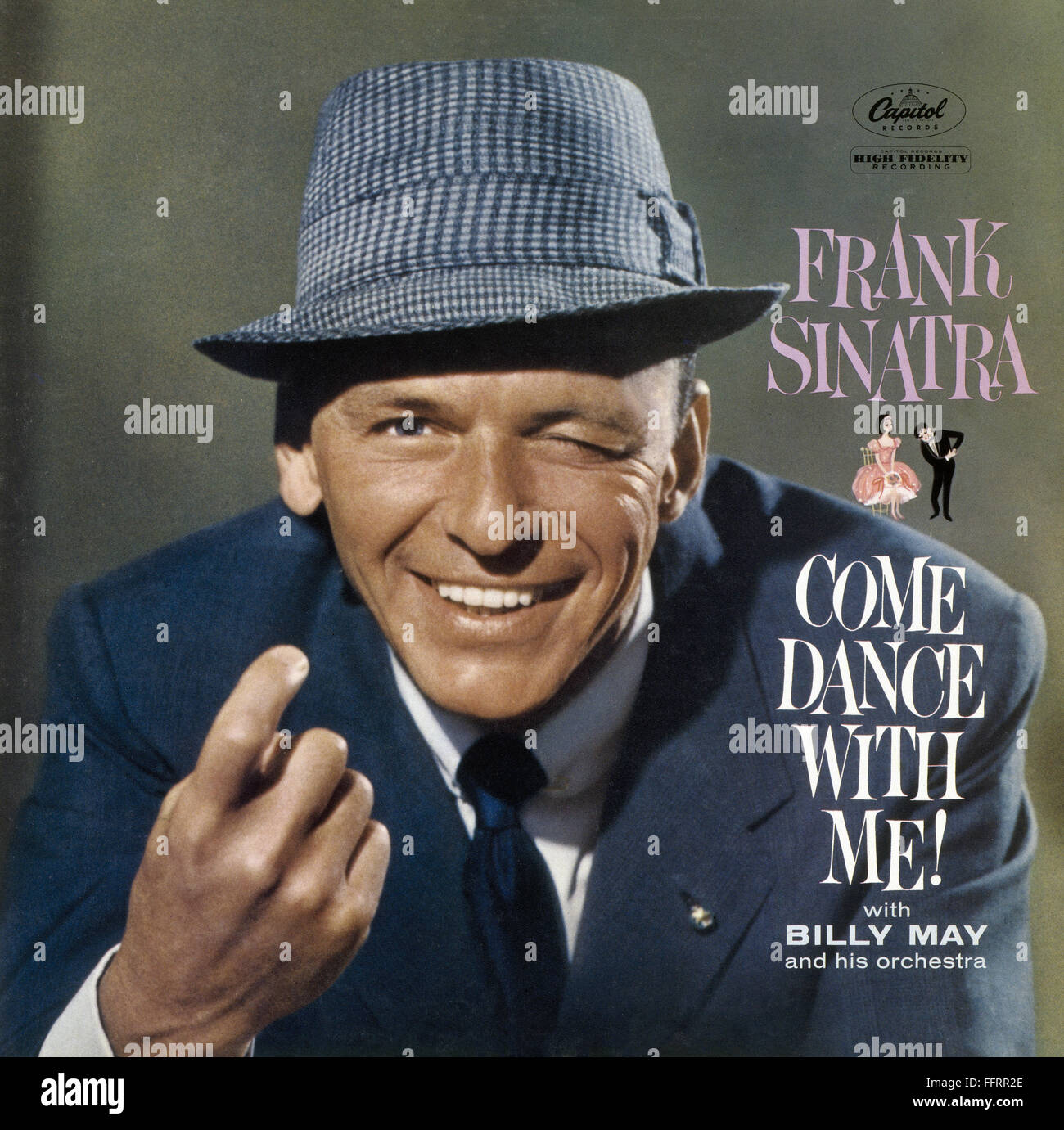 SINATRA: ALBUM COVER, 1959. /nCover of the album 'Come Dance With Me,' by American singer and actor Frank Sinatra, 1959. Stock Photo