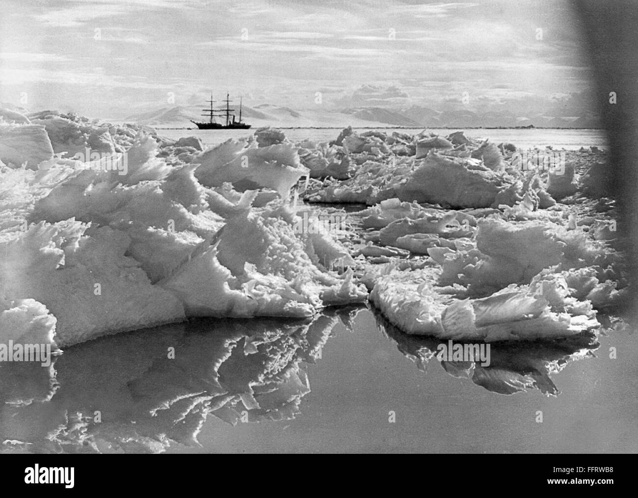 TERRA NOVA EXPEDITION nThe Terra Nova Ship In McMurdo Sound Near Terra nova expedition nthe terra nova ship in mcmurdo sound near