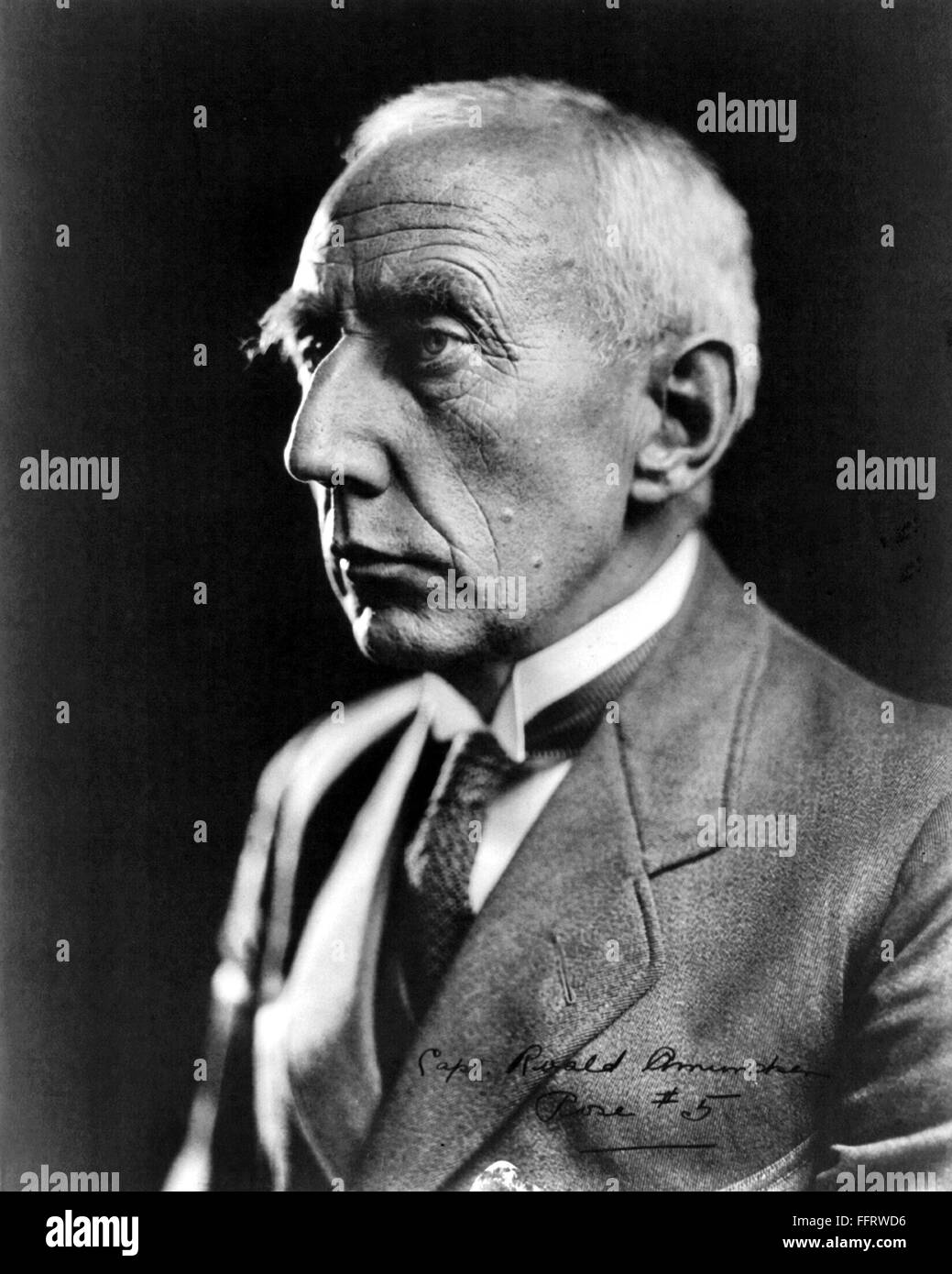 ROALD AMUNDSEN (1872-1928). /nNorwegian polar explorer. Photograph