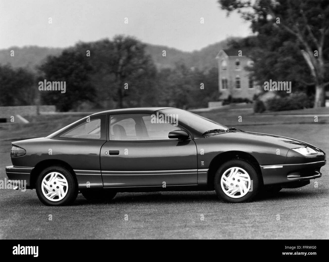 SATURN COUPE, 1995. /nA 1995 model Saturn SC1 coupe. Stock Photo
