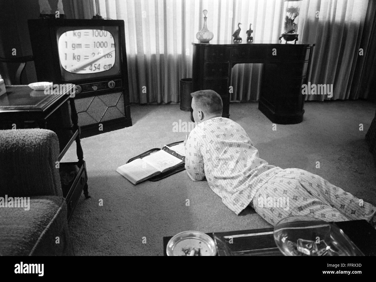 ANTIINTEGRATION, 1958. /nA high school boy in Little Rock, Arkansas