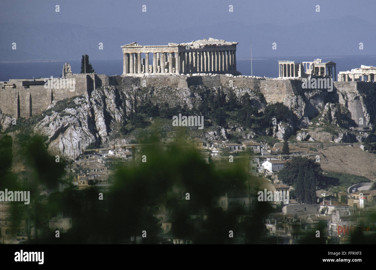 ATHENS: ACROPOLIS. /nThe Parthenon and other temples at Acropolis, Athens. Greece, c1972. Stock Photo