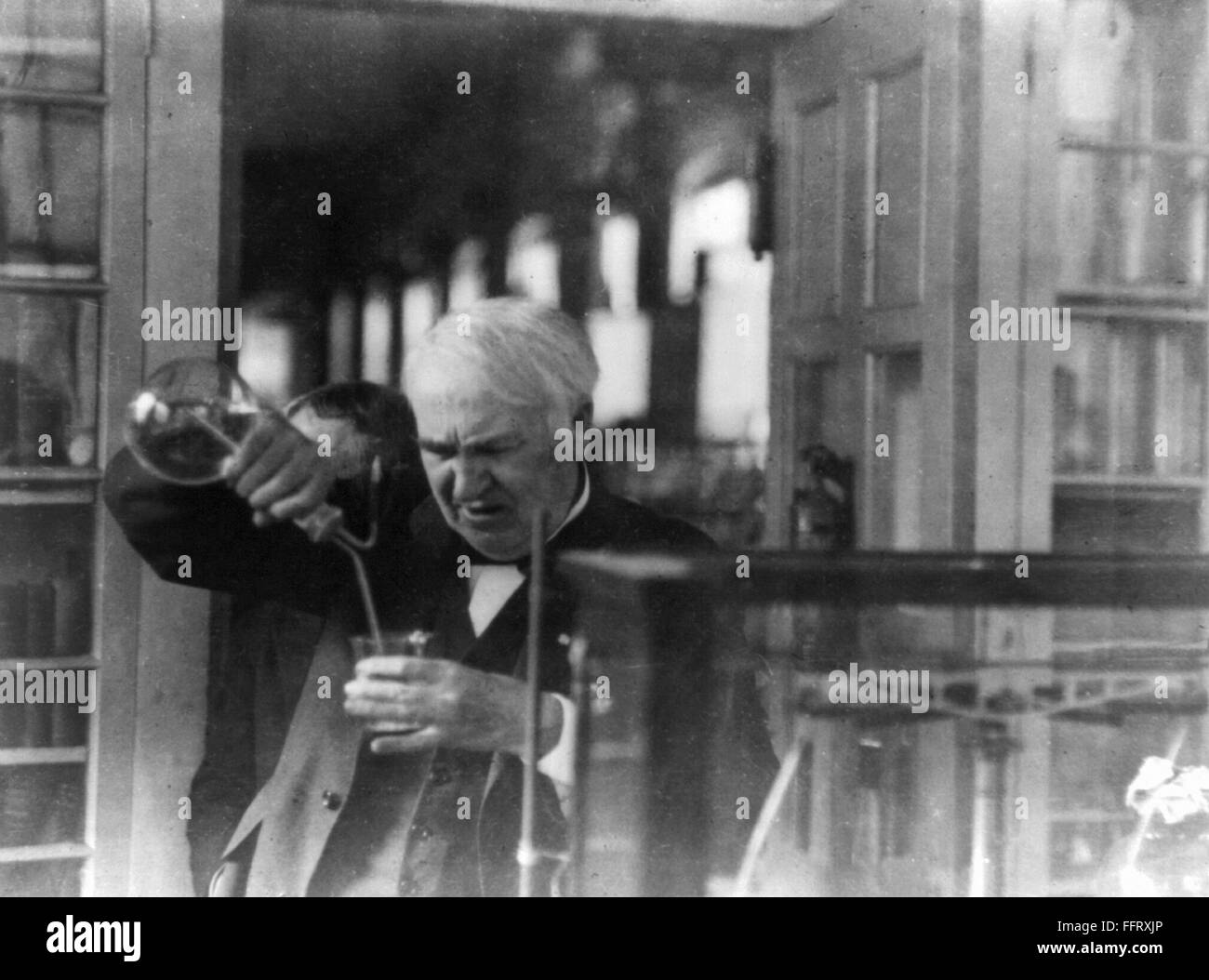 THOMAS EDISON (1847-1931). /nAmerican Inventor. Photographed ...