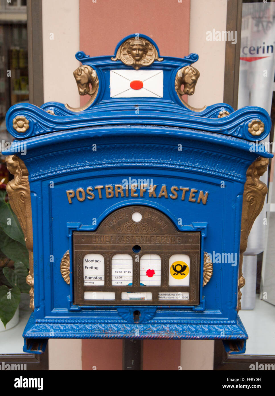 An old fashioned German mail box in Germany Stock Photo Alamy