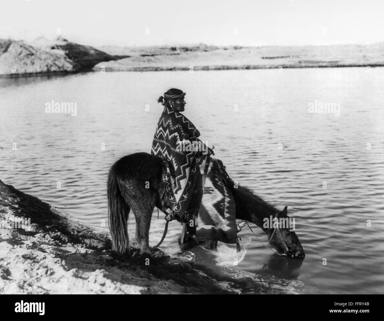 Navajo indian horse Black and White Stock Photos & Images - Alamy