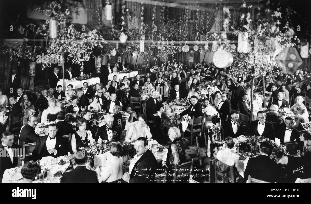 ACADEMY AWARDS, 1929. /nBanquet at the first Academy Awards ceremony