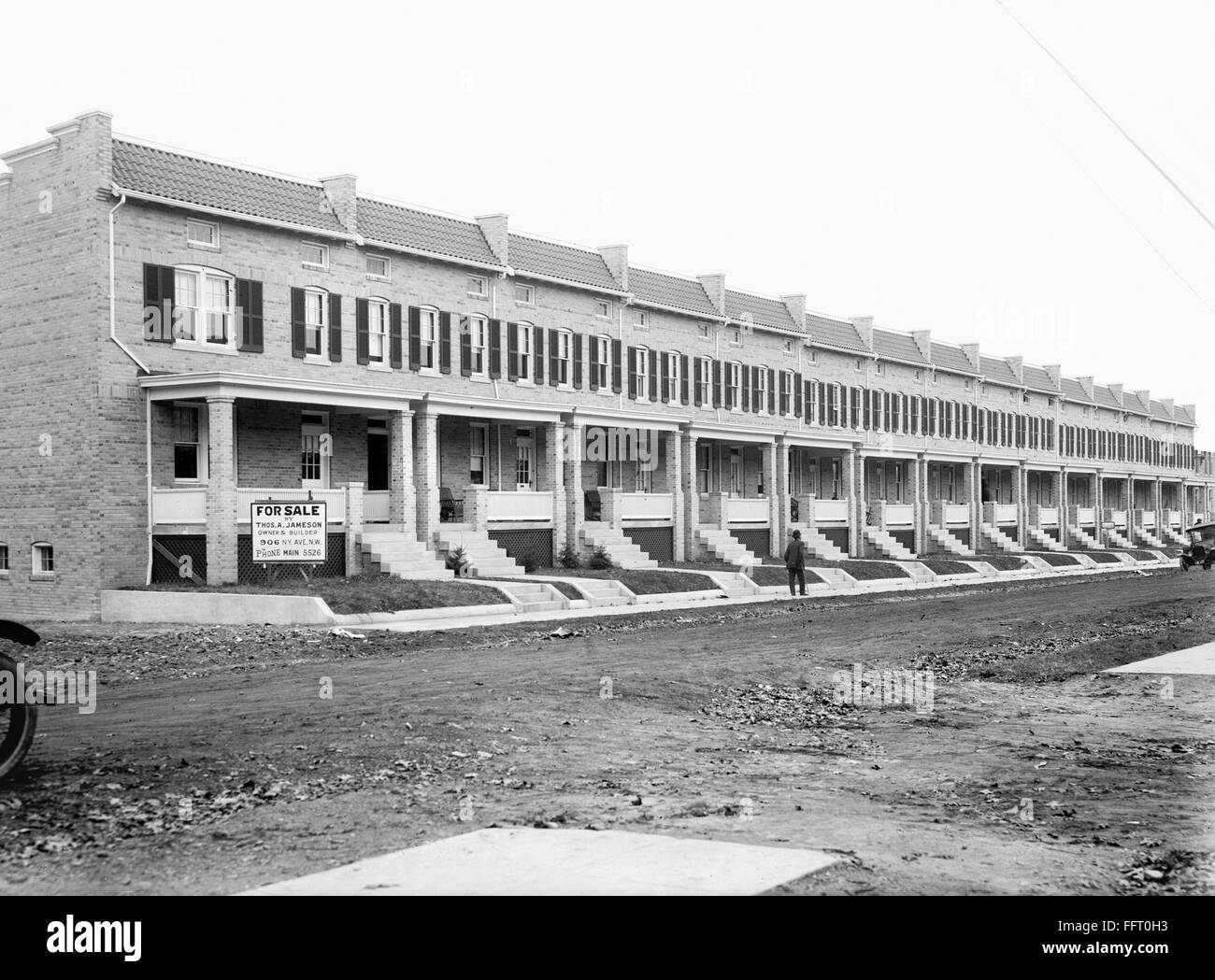WASHINGTON D.C. HOUSES./nA view of new row houses for sale on 14th and