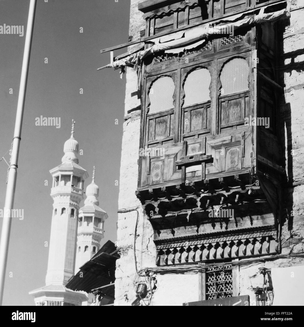 MECCA HOUSE. /nA traditional house with wooden window shutters in