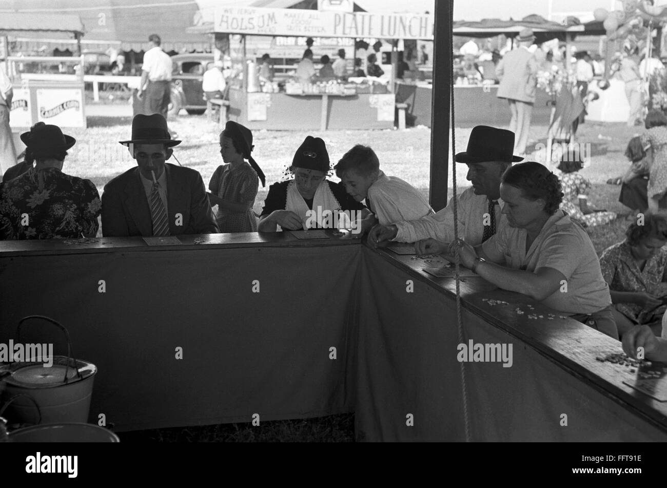 LOUISIANA BINGO, 1938. /nGame of bingo at the Louisiana State Fair in