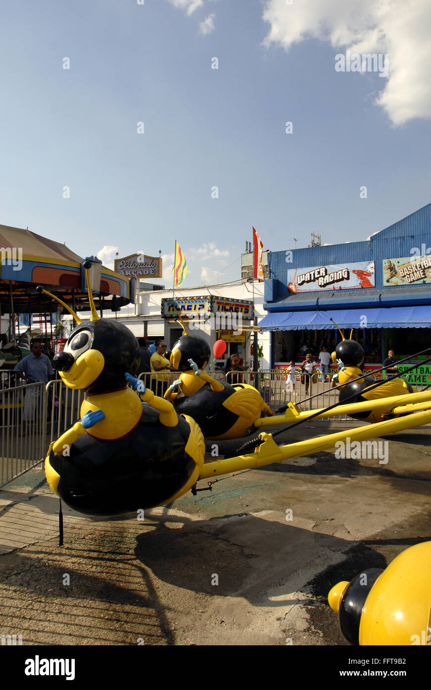 CONEY ISLAND: RIDE. /nBumblebee ride for children at McCullough's ...