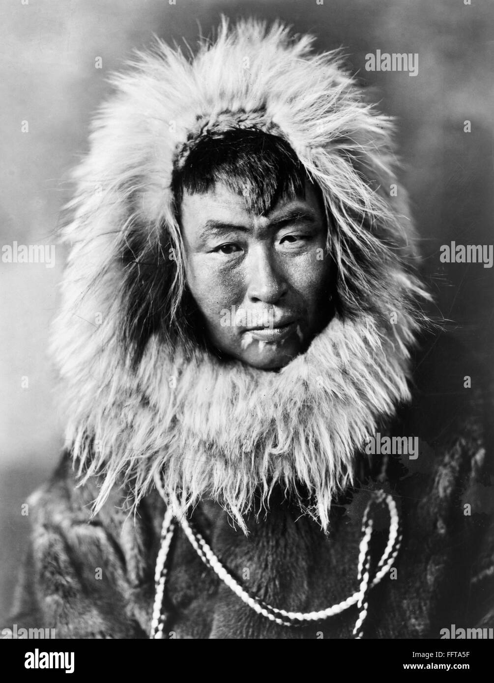 ALASKA ESKIMO MAN, c1926. /nAn Eskimo man wearing traditional fur