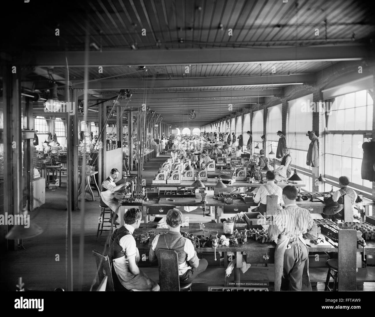 CASH REGISTER FACTORY. /nThe assembly room of the National Cash ...